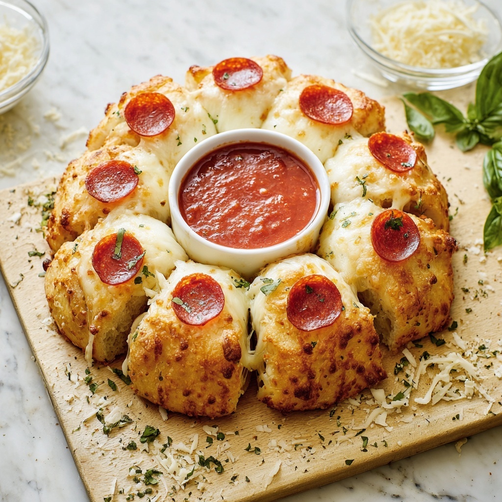 Pizza Pull-Apart Bread Recipe - Recipe Image