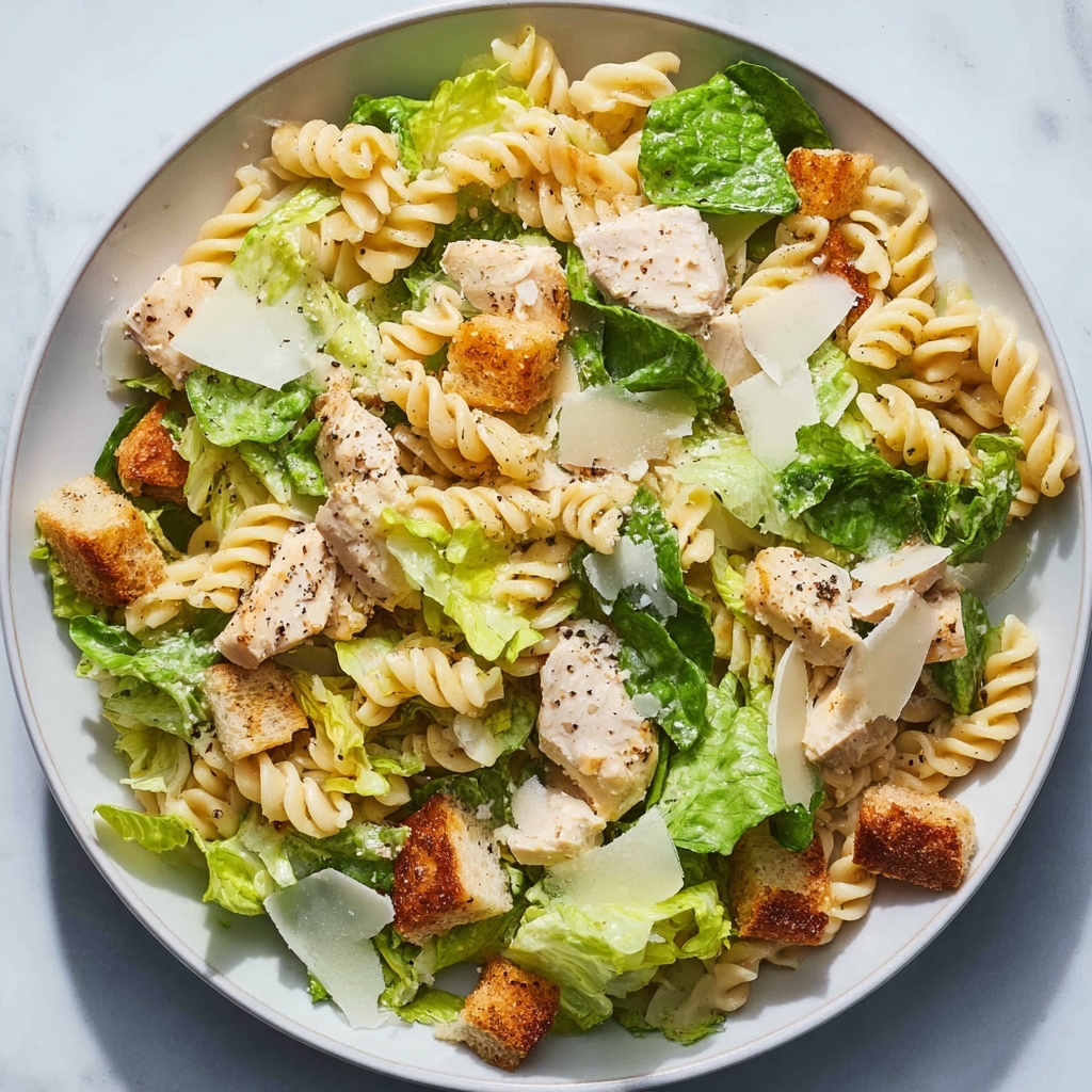 Chicken Caesar Pasta Salad Recipe - Recipe Image