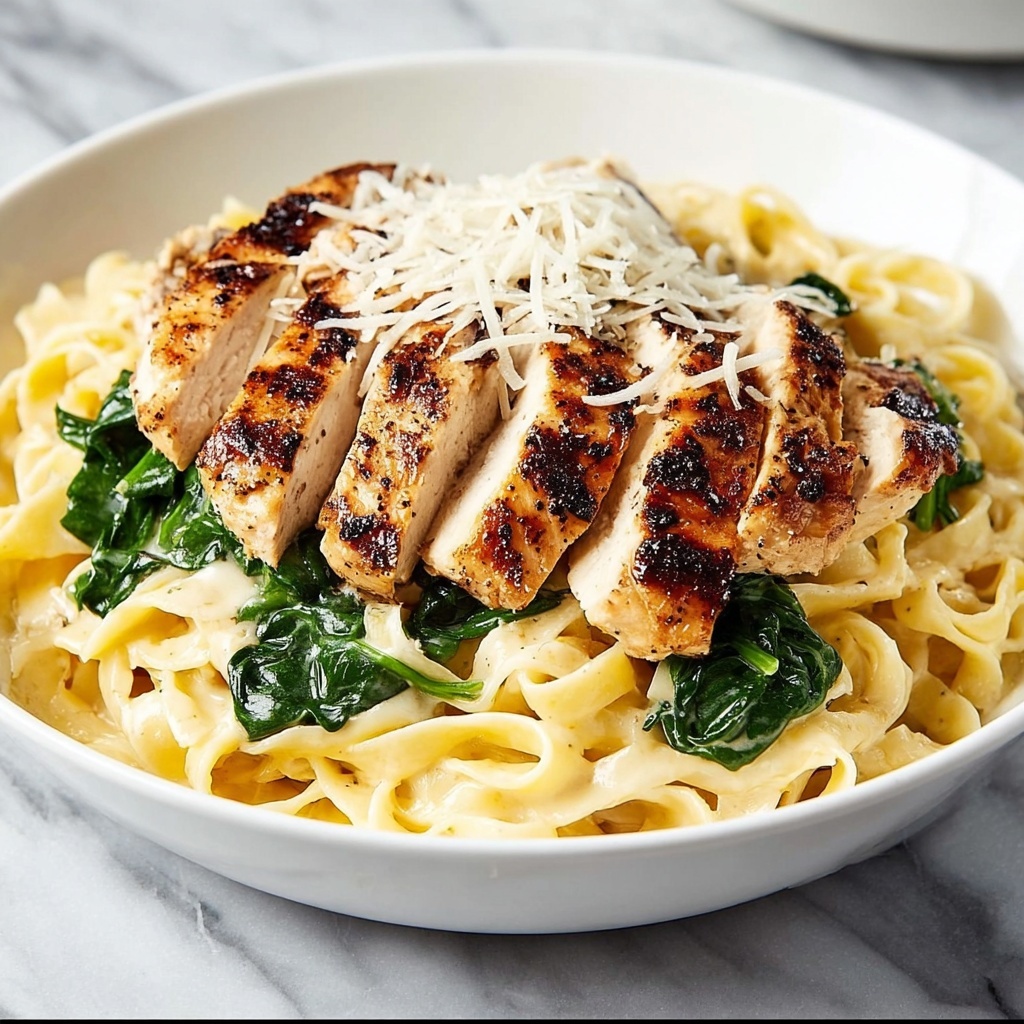 Creamy Chicken Florentine Pasta Recipe - Recipe Image