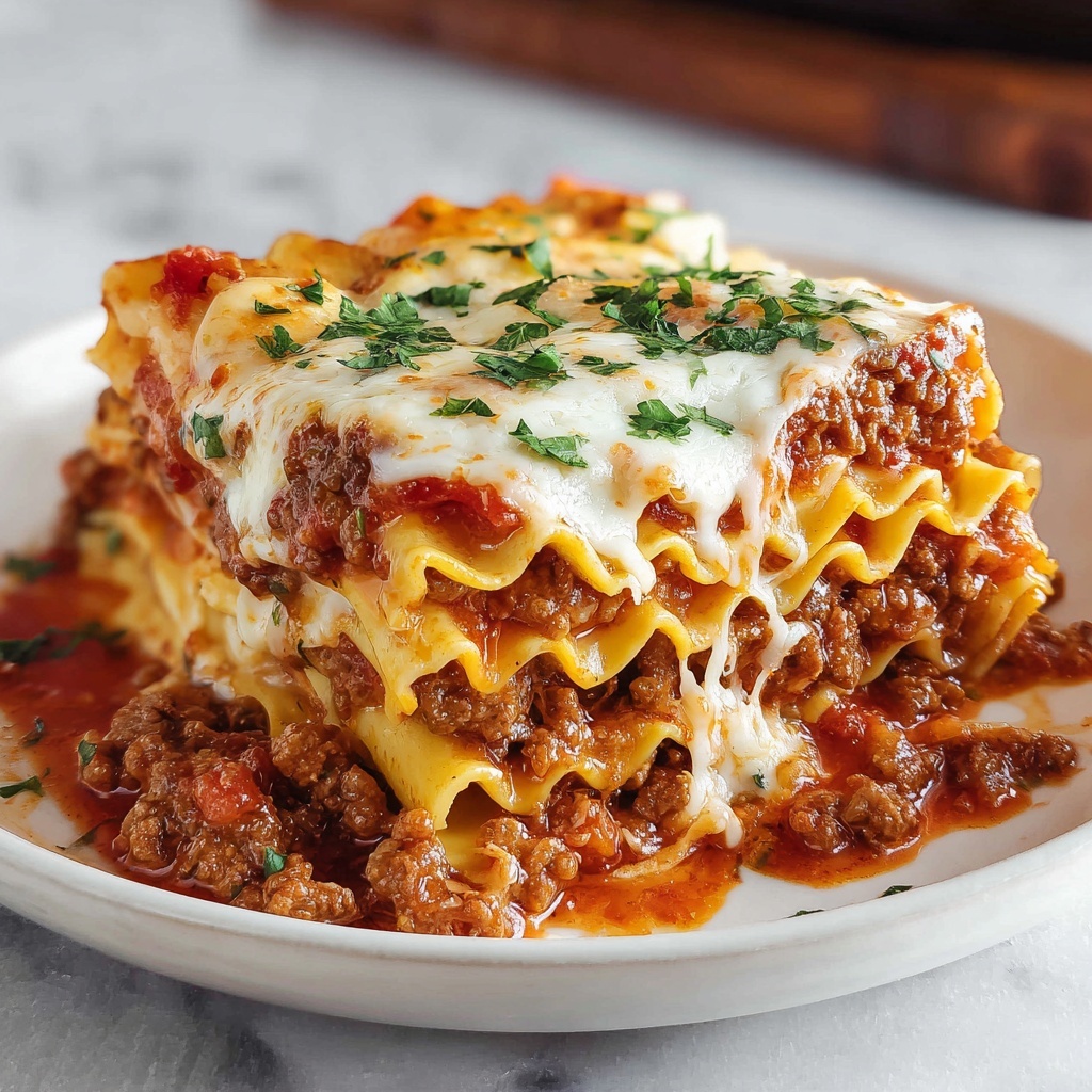 Easy Slow Cooker Lasagna Recipe - Recipe Image