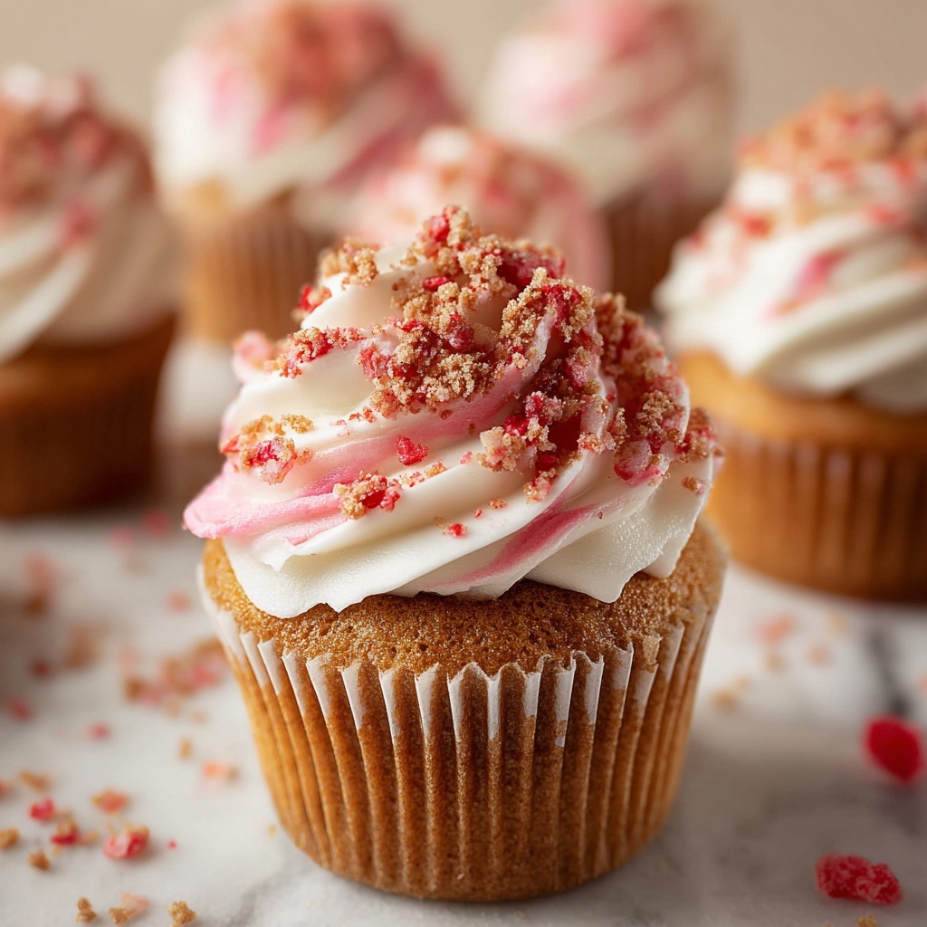 Strawberry Crunch Cupcakes Recipe - Recipe Image