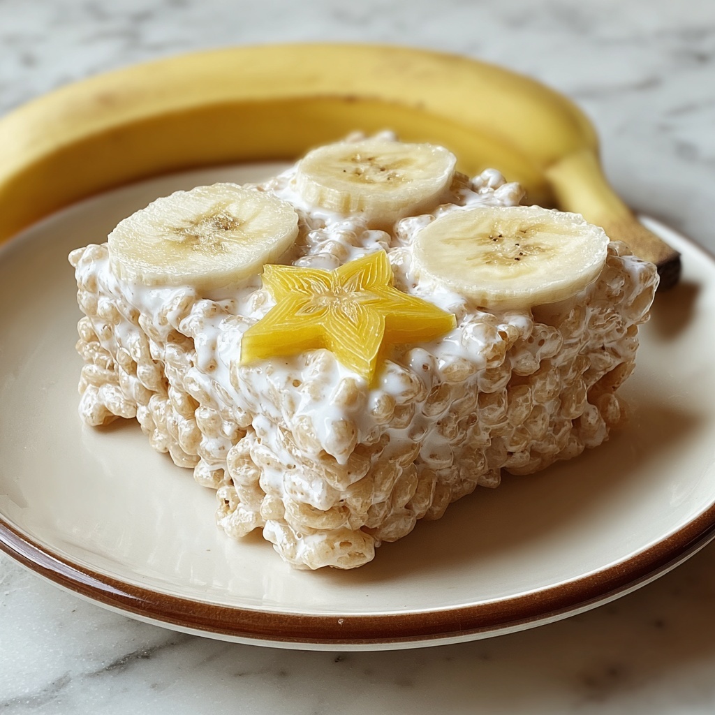 Banana Pudding Rice Krispie Treats Recipe - Recipe Image