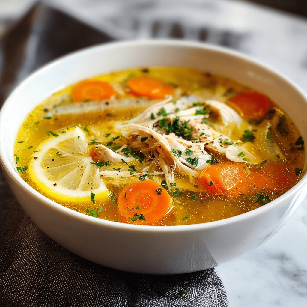 Lemon Chicken Soup Recipe - Recipe Image