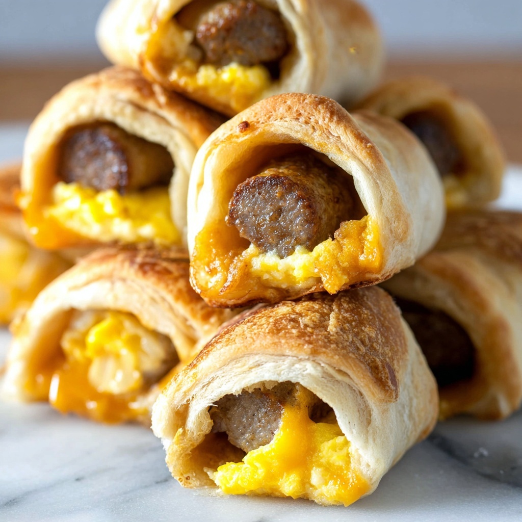 Sausage-Egg-and-Cheese Breakfast Roll-Ups Recipe - Recipe Image