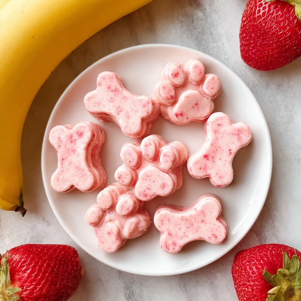 Strawberry and Yogurt Frozen Dog Treats Recipe - Recipe Image