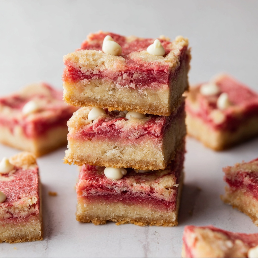 Gooey Strawberry Cake Mix Brownies Recipe - Recipe Image