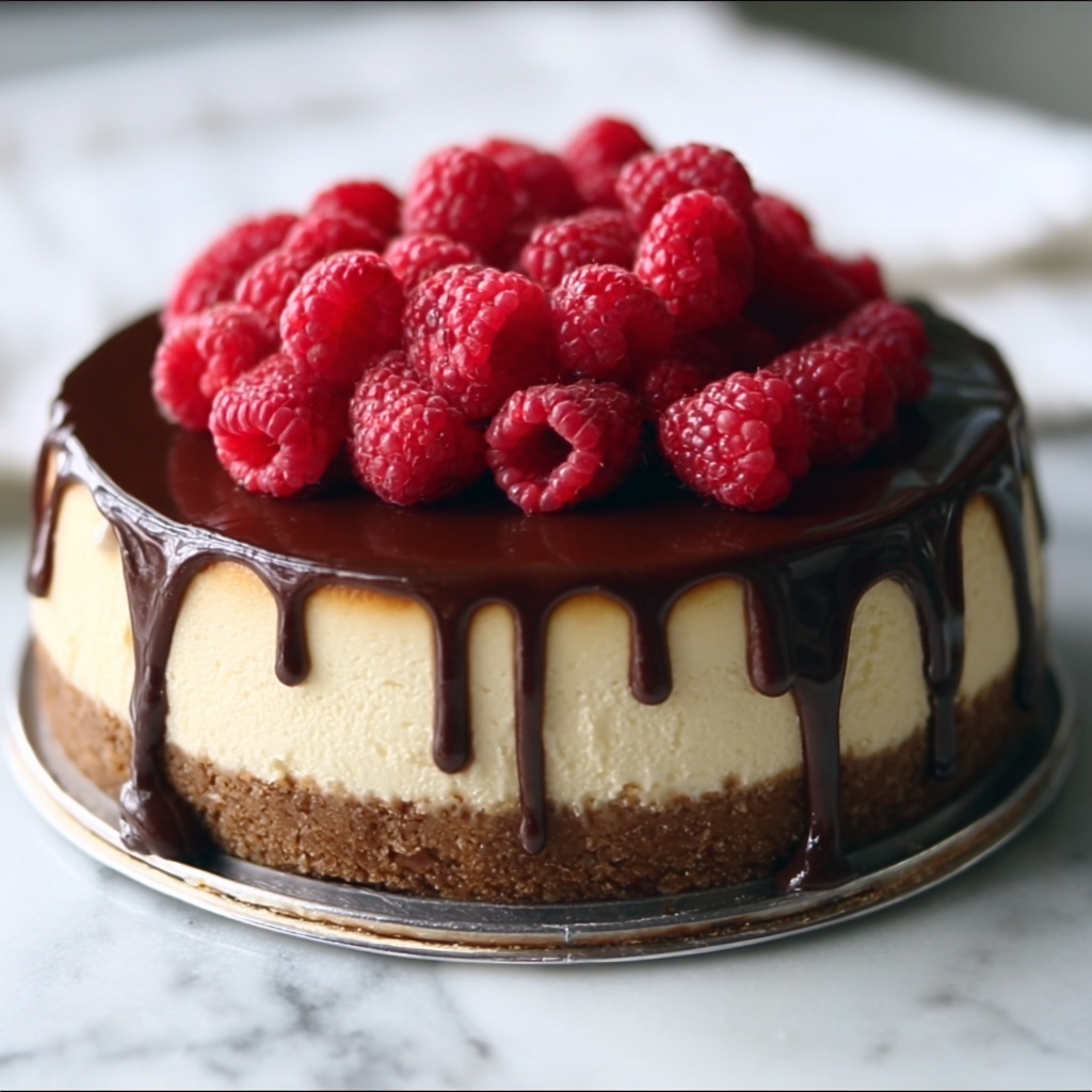 Chocolate Ganache Cheesecake Recipe - Recipe Image