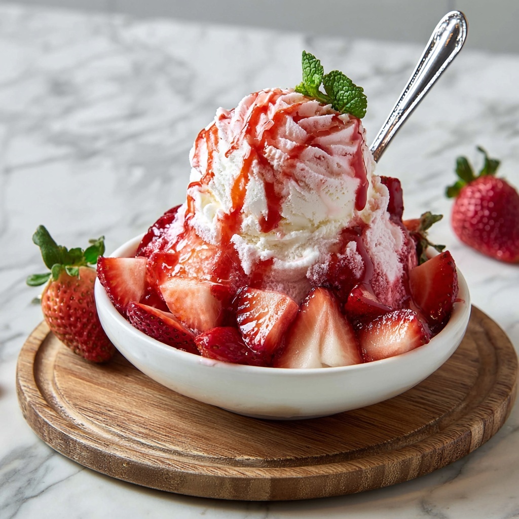 Strawberry Bingsu Recipe - Recipe Image