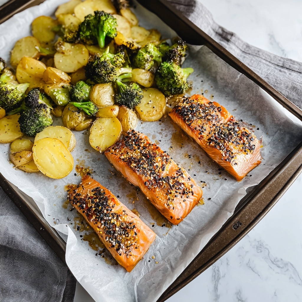 Everything Bagel Sheet Pan Salmon Recipe - Recipe Image