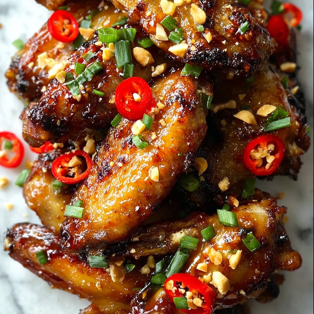 Sticky Lemongrass Chili Air Fryer Chicken Wings Recipe - Recipe Image
