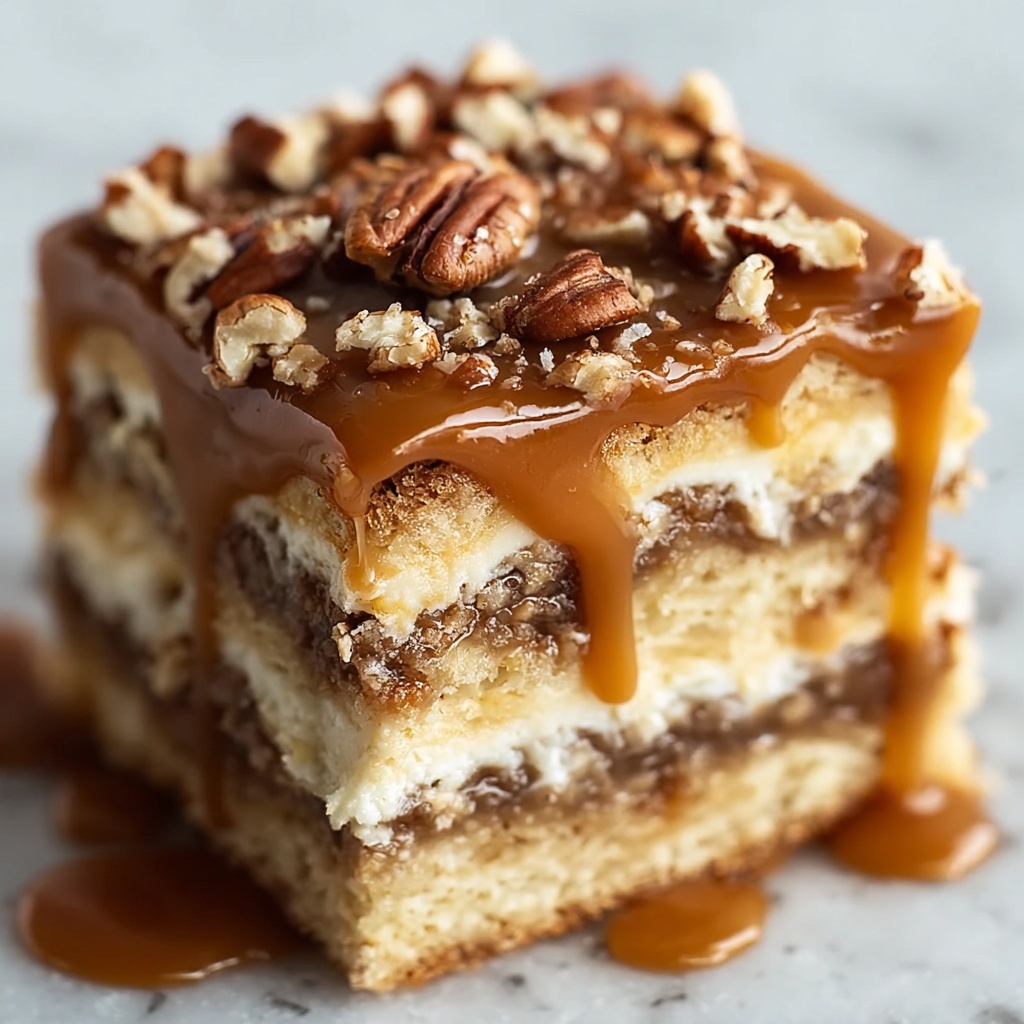 Decadent Pecan Pie Lasagna Recipe - Recipe Image