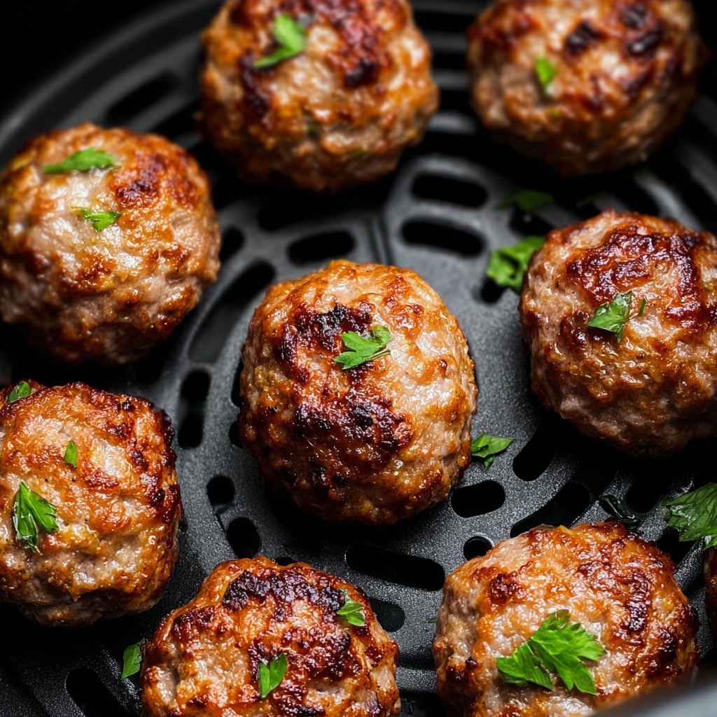 Air Fryer Turkey Meatballs Recipe - Recipe Image