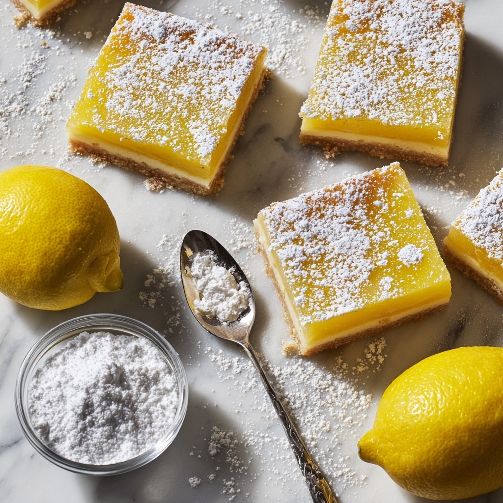 Lemon Bars with Powdered Sugar Recipe - Recipe Image