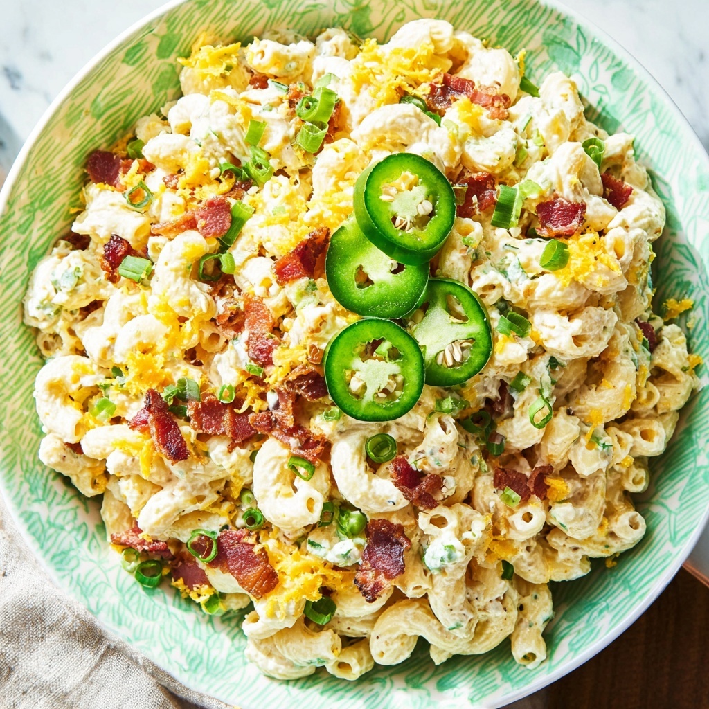 Cheesy Jalapeño Popper Pasta Salad Recipe - Recipe Image