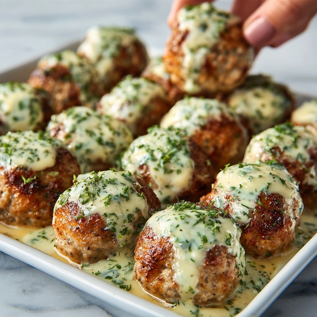 Baked Salmon Meatballs with Creamy Avocado Sauce Recipe - Recipe Image