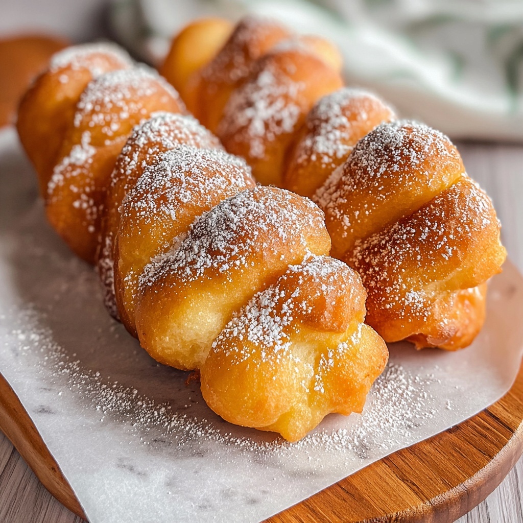 Korean Twisted Donuts (Kkwabaegi) Recipe - Recipe Image