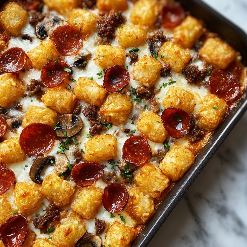 Pizza Tot Casserole Recipe - Recipe Image
