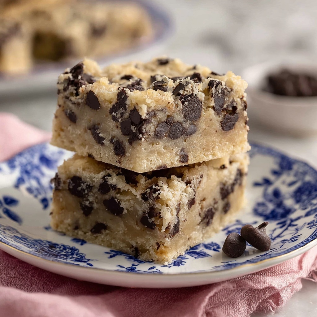 Gooey Chocolate Chip Cookie Bars Recipe - Recipe Image