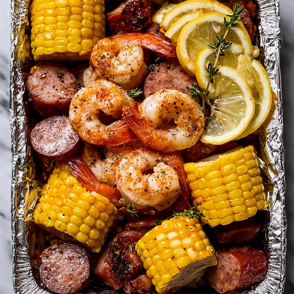 Shrimp Boil Foil Packets Recipe - Recipe Image