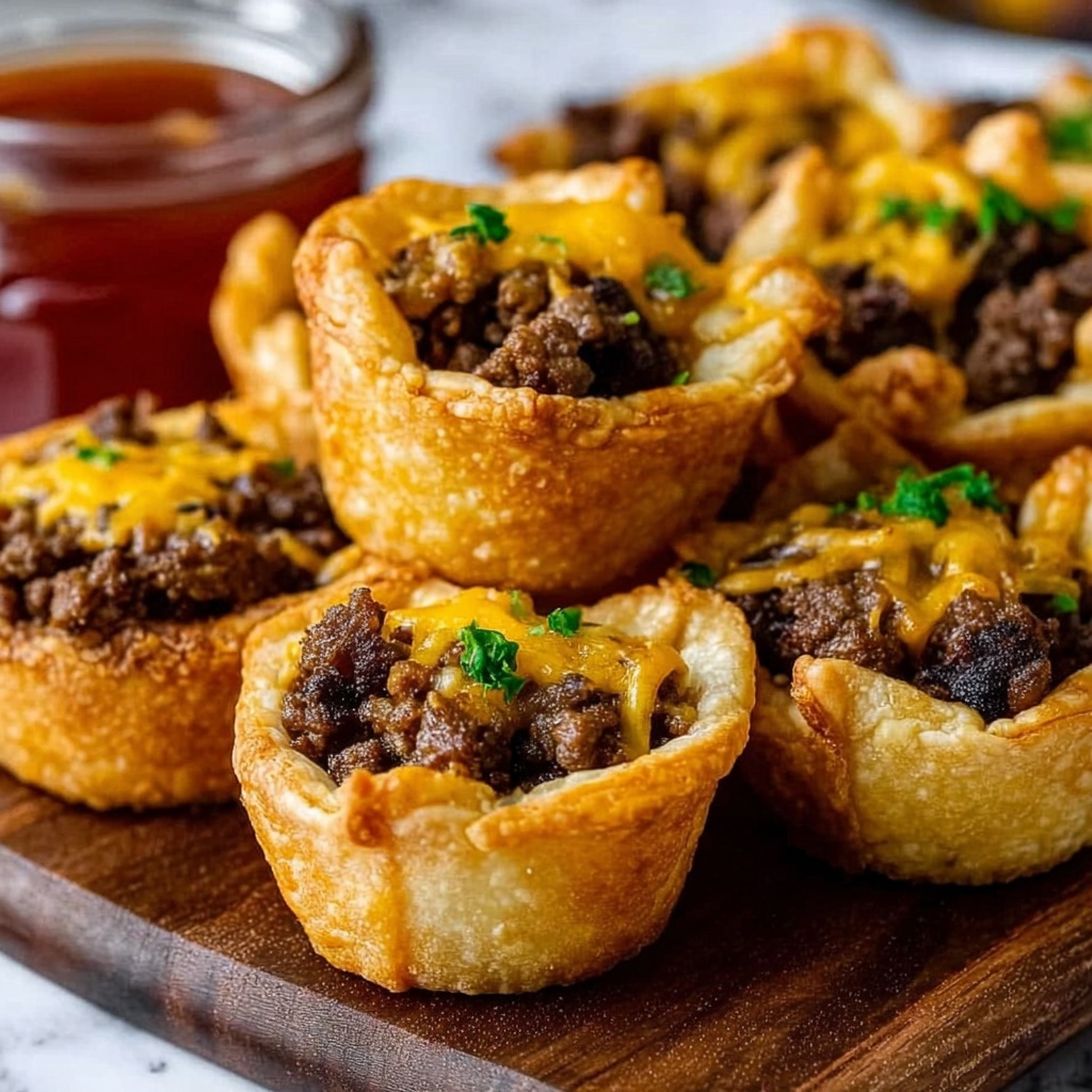 Crescent Roll Taco Cups Recipe - Recipe Image