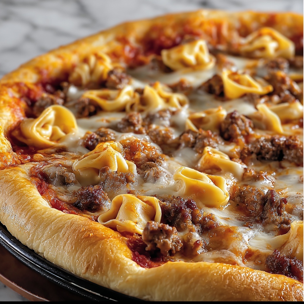 Meat Lovers Pizza Tortellini Recipe - Recipe Image