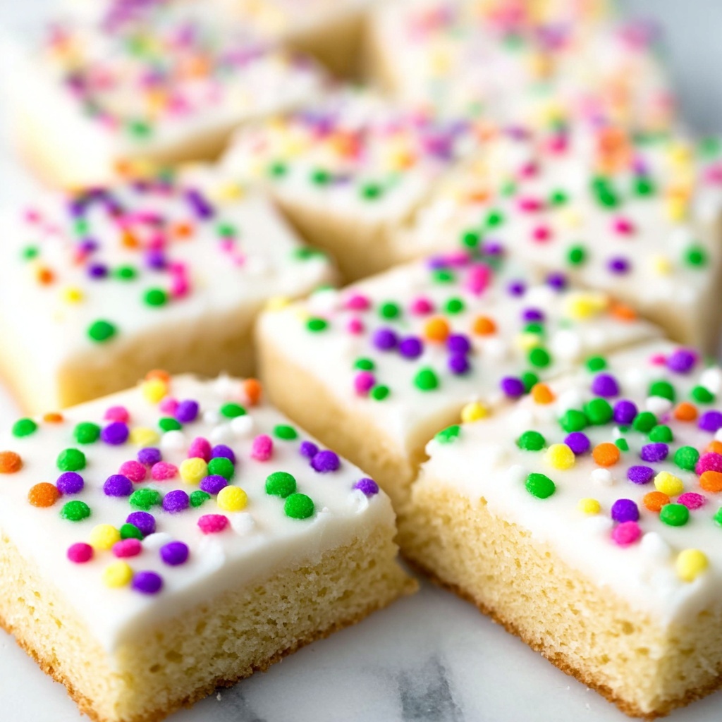 Vanilla Bean Sugar Cookie Bars with Vanilla Bean Frosting Recipe - Recipe Image
