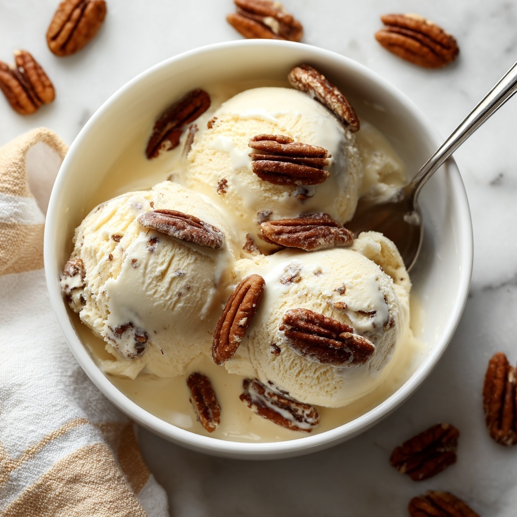 Homemade Butter Pecan Ice Cream Recipe - Recipe Image