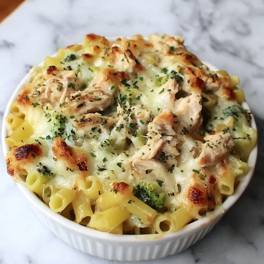 Chicken Broccoli Alfredo Bake Recipe - Recipe Image