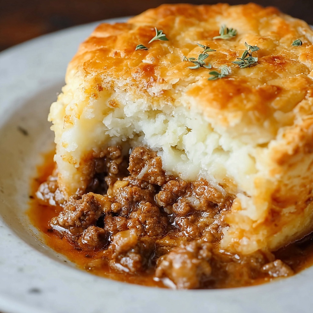 Cheddar Bay Ground Beef Cobbler Recipe - Recipe Image