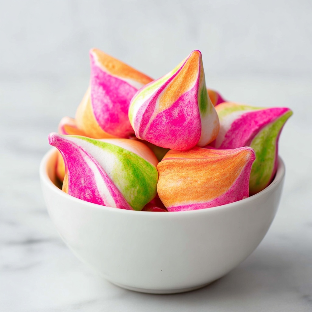 Rainbow Sherbet Meringues Recipe - Recipe Image