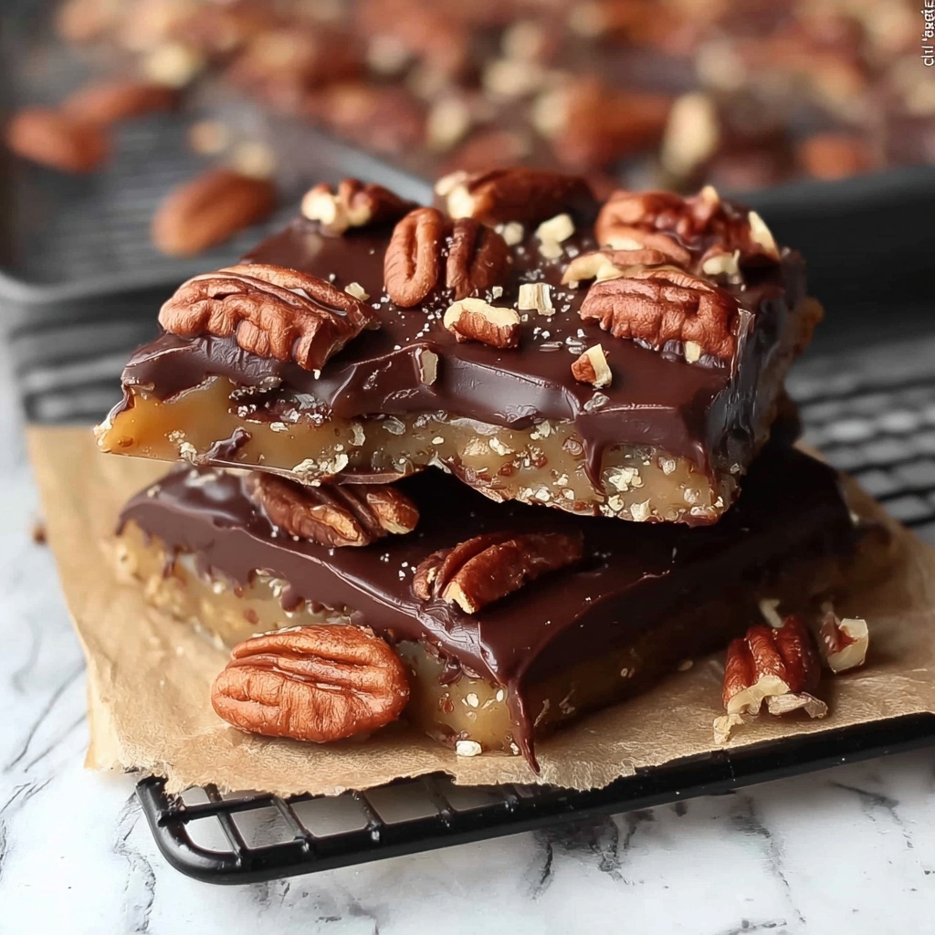 Chocolate Pecan Turtle Clusters Recipe - Recipe Image