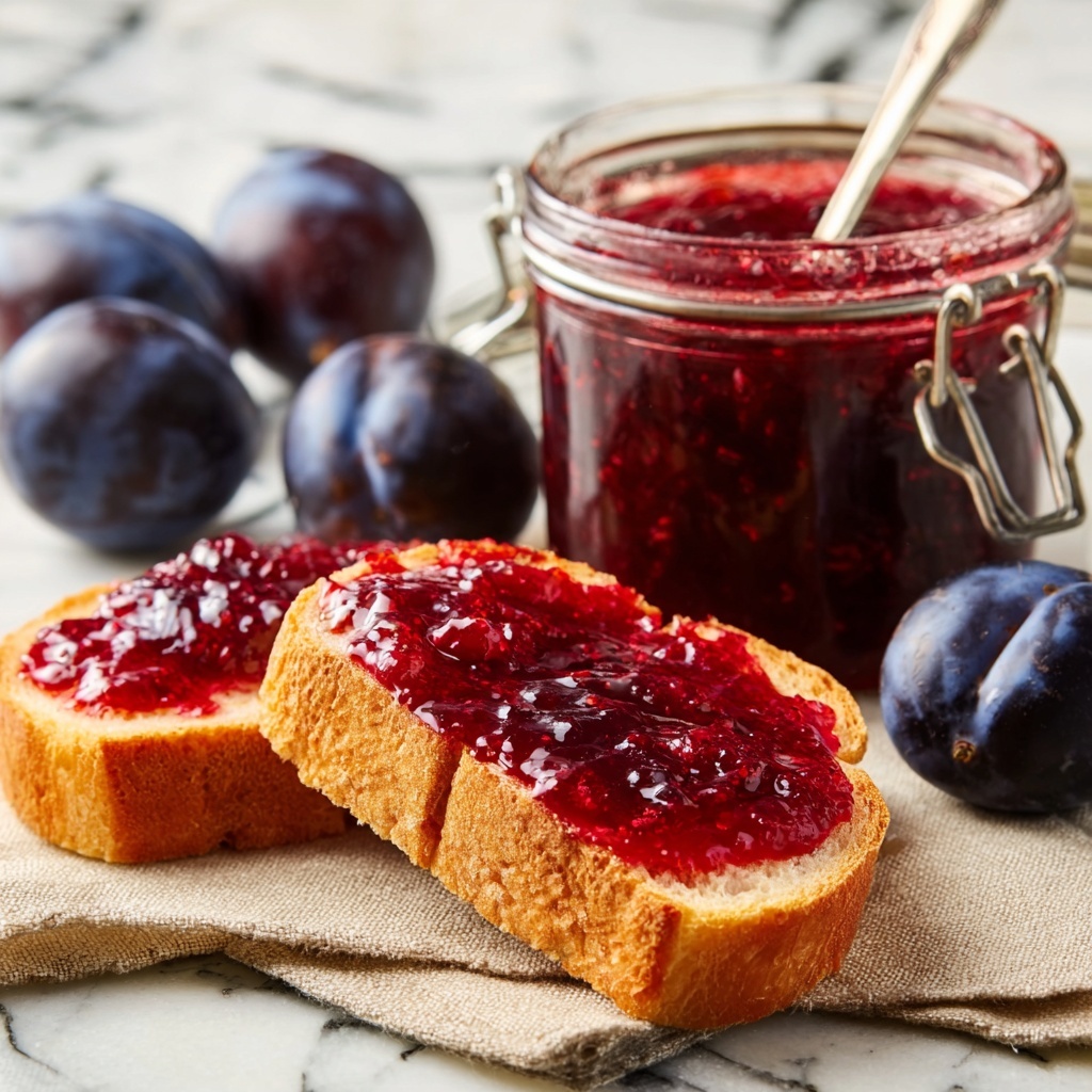 Homemade No-Pectin Plum Jam Recipe - Recipe Image