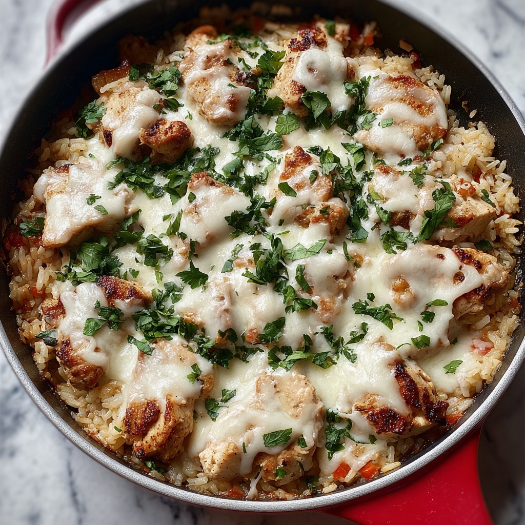 Chicken, Cheese, and Cilantro Rice Skillet Recipe - Recipe Image