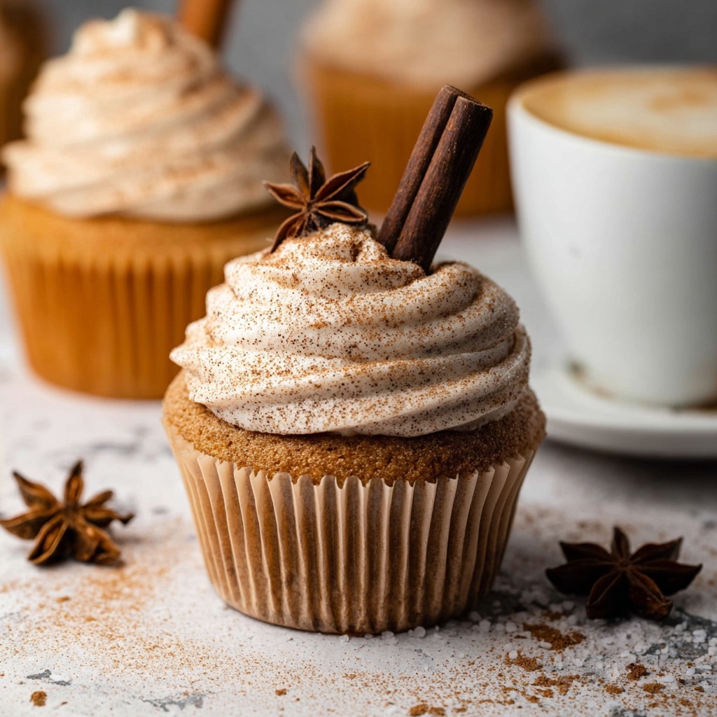 Vanilla Chai Pumpkin Spice Latte Cupcakes Recipe - Recipe Image