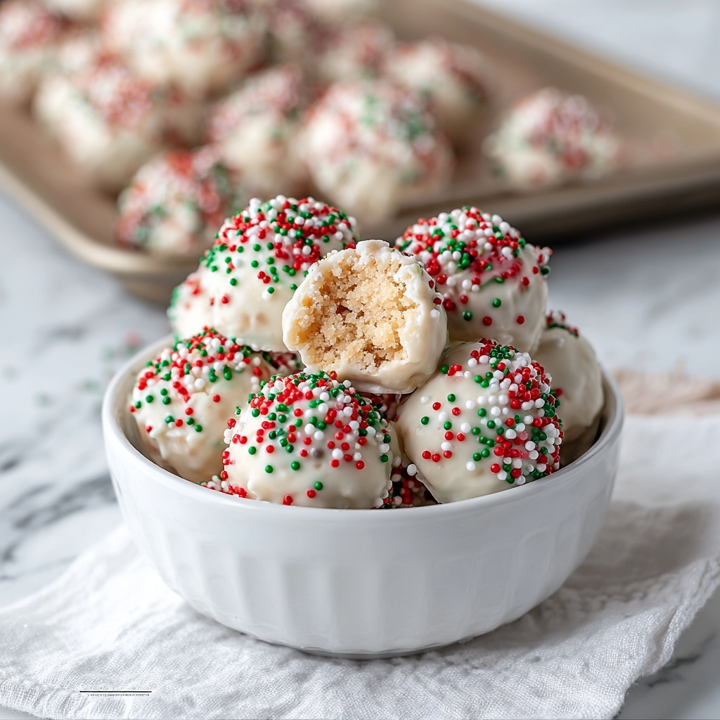 Christmas Sugar Cookie Truffles Recipe - Recipe Image