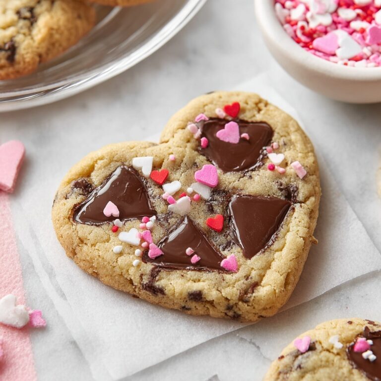 Heart-Shaped Chocolate Chip Cookies Recipe