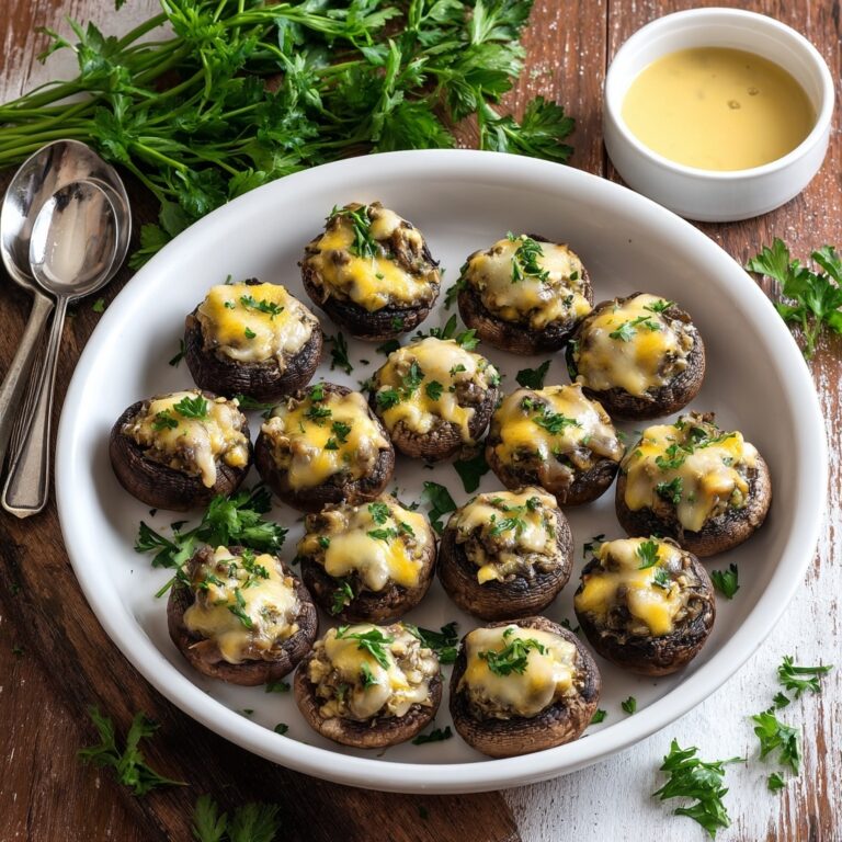 Stuffed Mushrooms with Herbs and Cheese Recipe