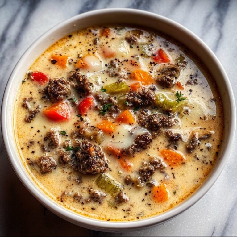 One-Pot Philly Cheesesteak Soup Recipe