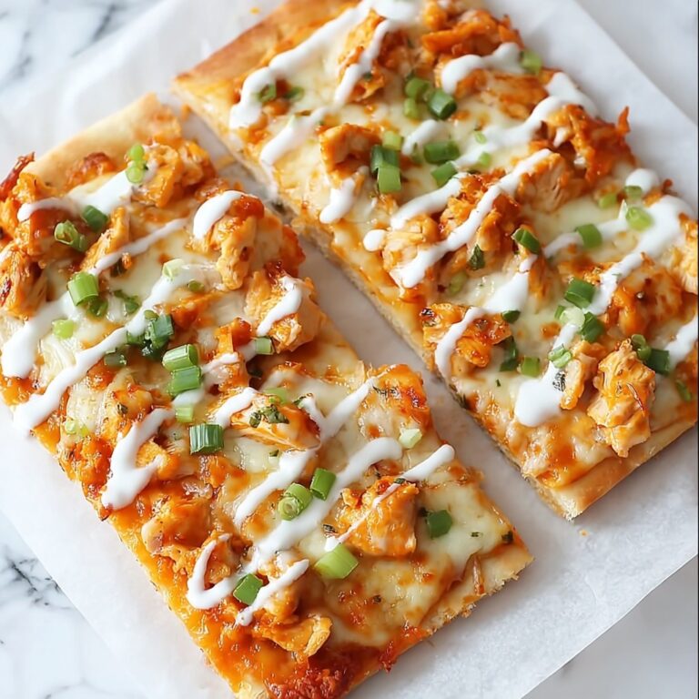 Buffalo Chicken Flatbread Delight Recipe