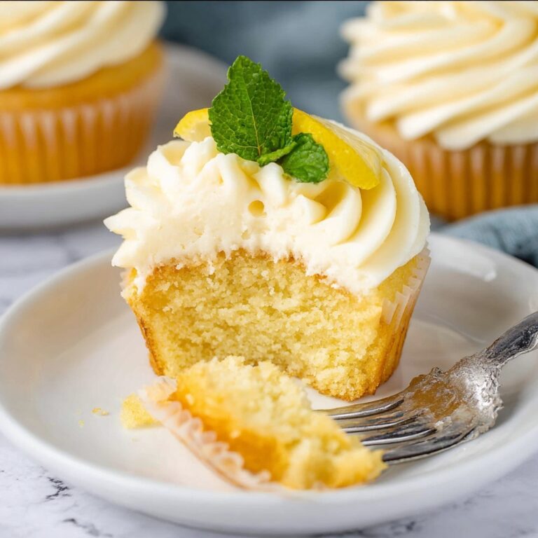Lemon Cupcakes with Lemon Buttercream Frosting Recipe