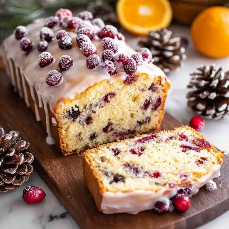 Cranberry Orange Bread with Glaze Recipe