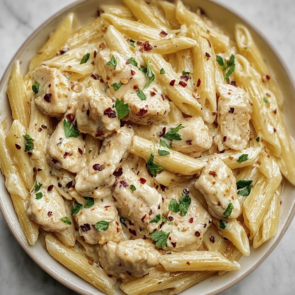 Garlic Parmesan Chicken Pasta Recipe - Recipe Image