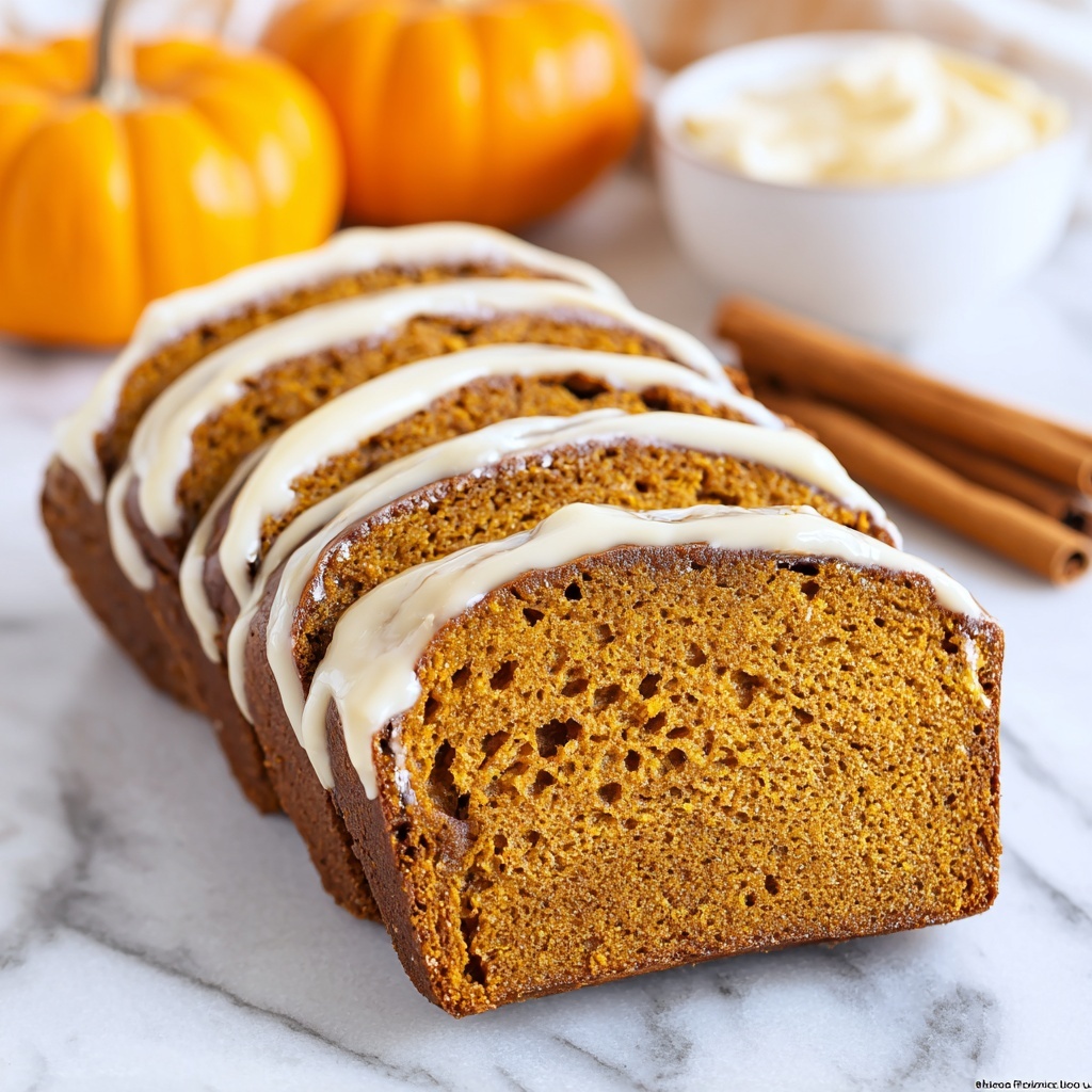 Cream Cheese-Filled Pumpkin Bread Recipe - Recipe Image