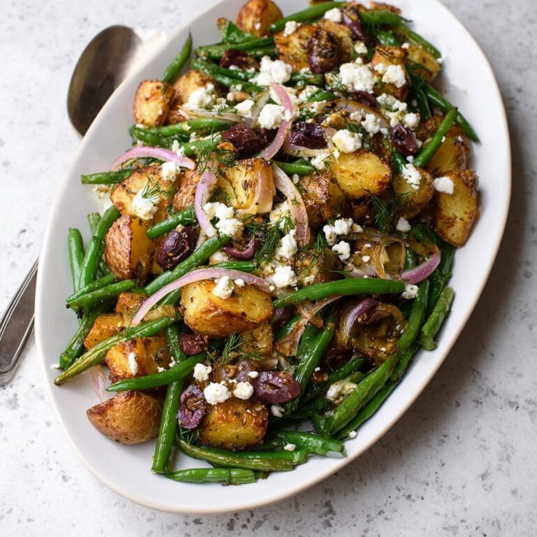 Warm Green Bean Salad with Crispy Potatoes Recipe