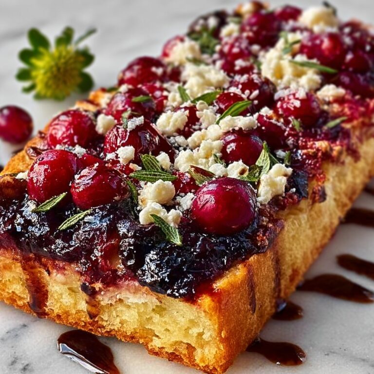 Rustic Cranberry Balsamic Glazed Flatbread with Fresh Herbs Recipe
