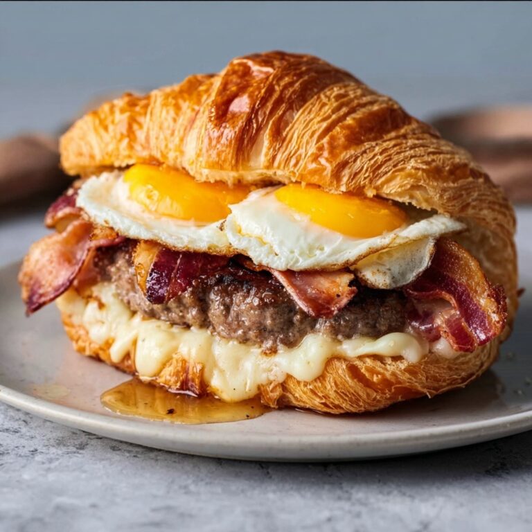 Croissant Cheeseburgers Recipe