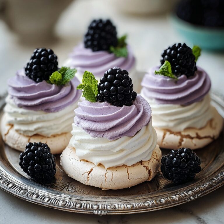 Blackberry Pavlovas Recipe