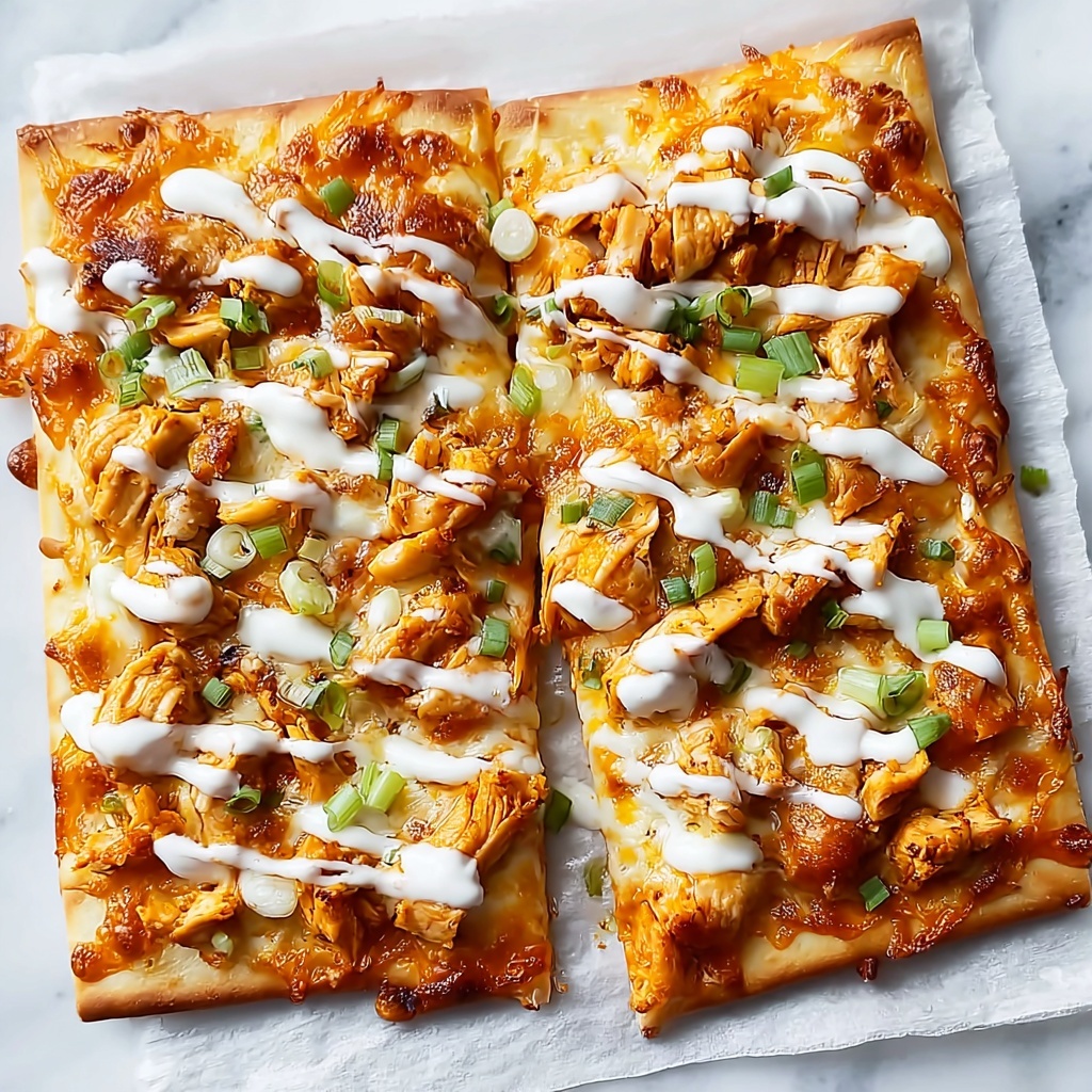 Buffalo Chicken Flatbread Delight Recipe - Recipe Image
