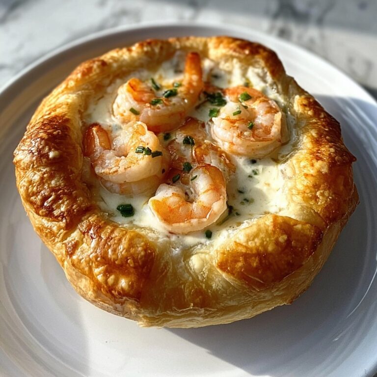 Cheesy Garlic Shrimp Bread Bowl Recipe