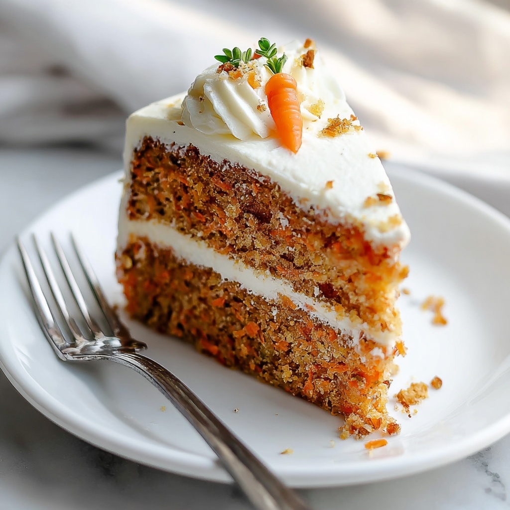 Simple Carrot Cake with Cream Cheese Frosting Recipe - Recipe Image